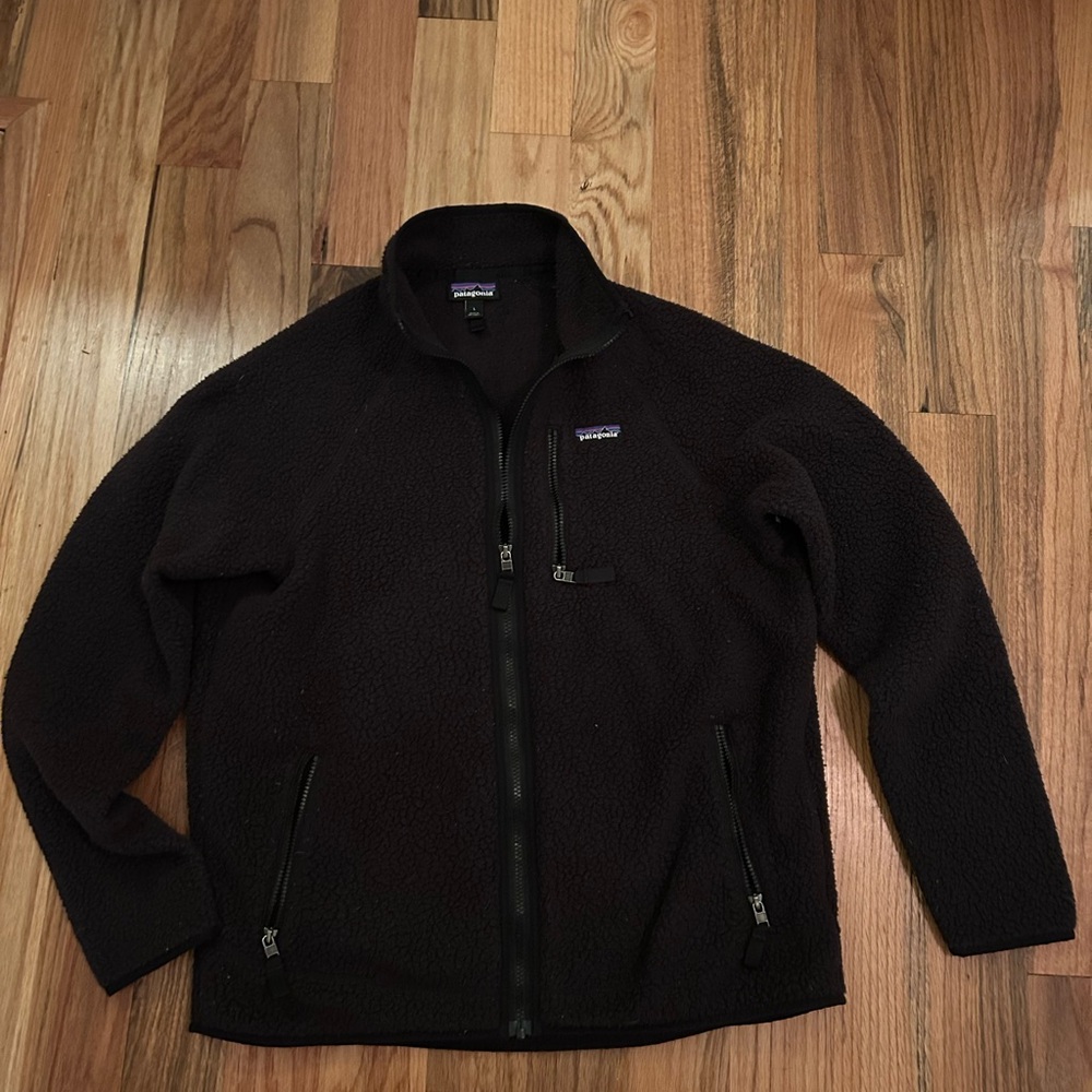 Patagonia Retro Pile Black Fleece Jacket
